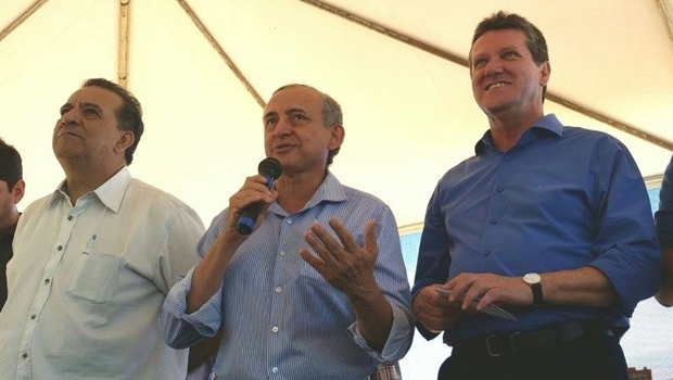 Ex-presidente do PSDB Goiânia, Maurício Beraldo; vereador Anselmo Pereira; pré-candidato Vecci 