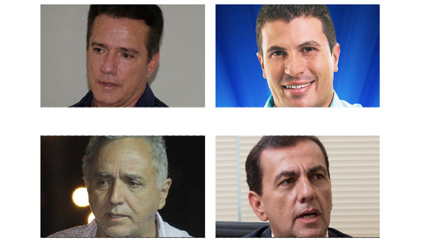 Alsueres Mariano: “Vamos construir um hospital”; Franco Martins: “Estou mais preparado agora”; Divino Lemes: pode ter a candidatura impugnada; Zélio Cândido: “Vou criar mais quatro polos industriais” | Fotos: Divulgação/Assessoria 