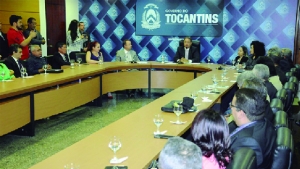 Reunião de lançamento do complexo prisional Serra do Carmo