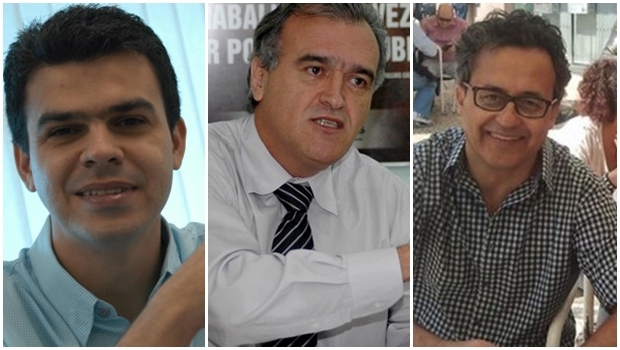 Gean Carvalho, Jorcelino Braga e Alberto Araújo