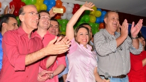 Adriana Accorsi durante convenção que oficializou sua candidatura pelo PT | Foto: reprodução/ Facebook 