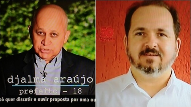 Com pouco tempo de TV, Djalma Araújo e Flávio Sofiati tiveram que ser rápidos e claros | Foto: Reprodução