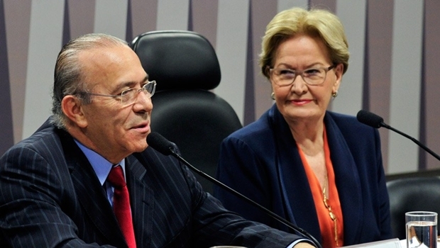 Ministro da Casa Civil, Eliseu Padilha e presidente da Comissão de Agricultura e Reforma Agrária (CRA), senadora Ana Amélia (PP-RS) | Foto: Geraldo Magela/Agência Senado