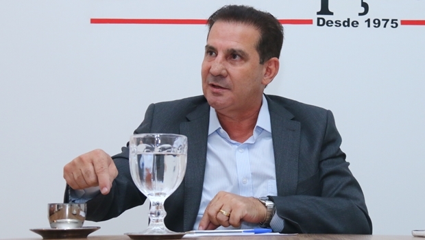 Vanderlan Cardoso durante entrevista ao Jornal Opção no dia 16 de agosto 