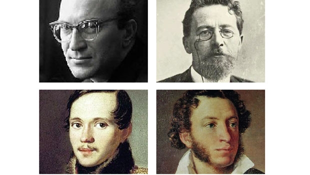 Yúri Kazakov, Tchekhov, Liérmontov e Púchkin: grandes escritores russos. “Só“ o primeiro é do século 20