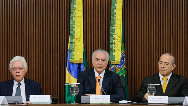 Presidente Michel Temer durante reunião do conselho do PPI. | Foto: Carolina Antunes/PR
