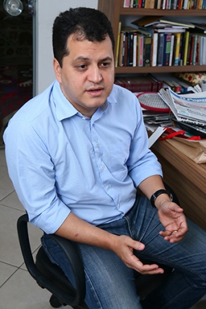 Agenor Mariano em visita ao Jornal Opção | Foto: Fernando Leite