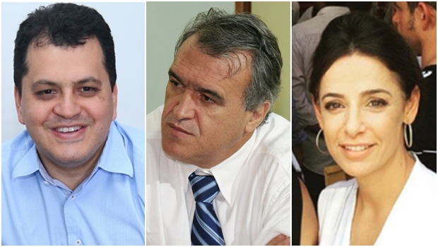 Agenor Mariano, Jorcelino Braga e Ana Paula Rezende: na linha de frente da campanha do peemedebisa Iris Rezende