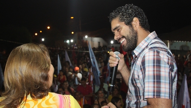 Deputado Lincoln Tejota em campanha em Americano do Brasil 