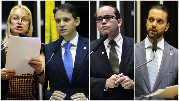 Magda Mofatto, Thiago Peixoto, Fábio Sousa e Alexandre Baldy: votarão pela cassação | Fotos: Câmara dos Deputados