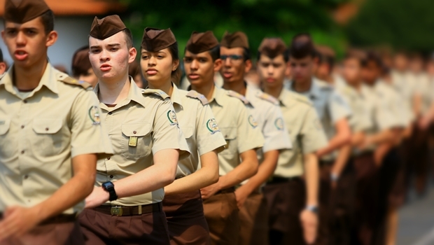 Alunos do colégio militar | Foto: Wildes Barbosa
