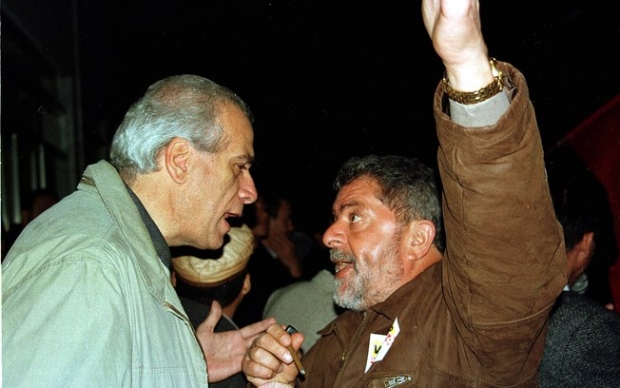 Celso Daniel e Lula da Silva