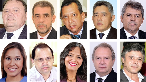 (no alto) José Bonifácio, Zé Roberto, Toinho Andrade, Cleiton Cardoso e Junior Evangelista; (acima) Luana Ribeiro, Eli Borges, Valderez Castelo Branco, Mauto Carlesse e Eduardo Bonagura: eles não querem concurso