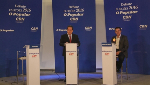 Iris Rezende cancelou participação em debate e Vanderlan Cardoso foi entrevistado por jornalistas do Grupo Jaime Câmara | Foto: Divulgação Assessoria