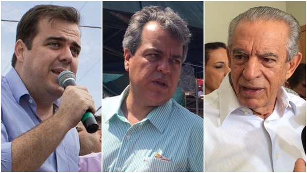 Gustavo Mendanha, Ernesto Roller e Iris Rezende: discursos destoantes | Fotos: reprodução