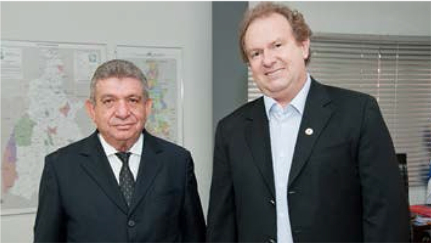 Clenan Ranaut e Mauro Carlesse: deputado faz visita de cortesia 