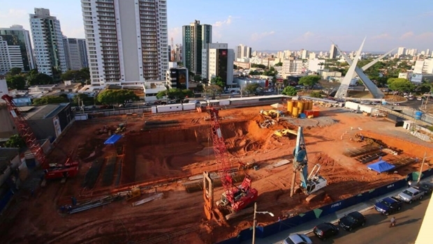 Obras do Nexus em outubro de 2016 | Foto: Fernando Leite/ Jornal Opção