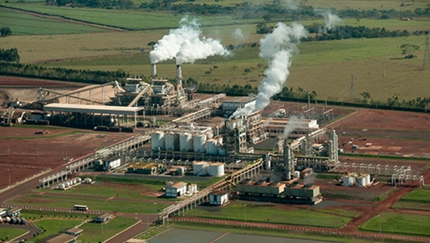 Na foto, a unidade da Nova Fronteira Bioenergia em Quirinópolis | Foto: Reprodução
