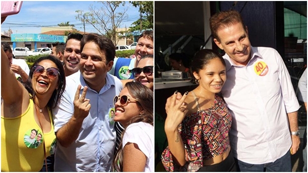 Robert do Órion, em Anápolis: começou bem atrás e chegou ao 2º turno; Vanderlan Cardoso, em Goiânia, terminou o 1º turno em viés de crescimento | Fotos: Facebook