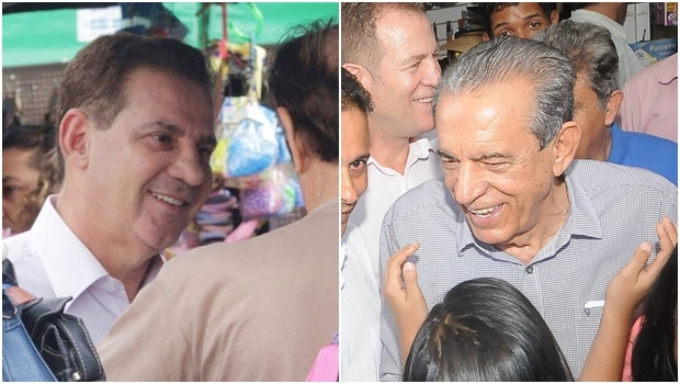 Vanderlan e Iris durante campanha | Fotos: reprodução/ Facebook candidatos