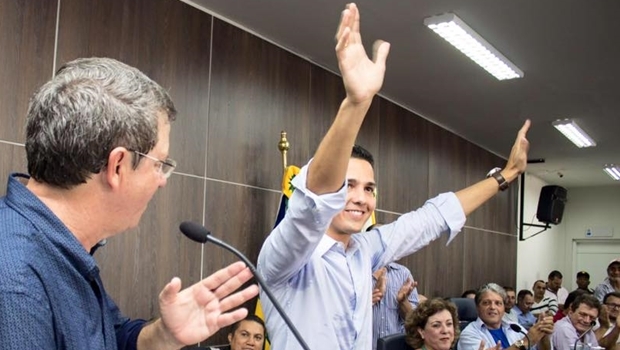 Zé Antônio e o padrinho político, Zé Gomes | Foto: reprodução
