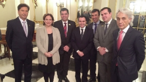 Maguito Vilela, Ada Colau, Carlos Amastha e outros prefeitos de cidades brasileiras: giro pela Espanha | Foto: Divulgação