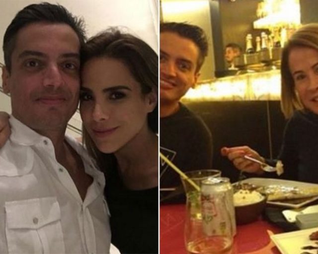 Léo Dias com Wanessa Camargo e com Zilu Camargo; elas são filha e ex-mulher de Zezé Di Camargo