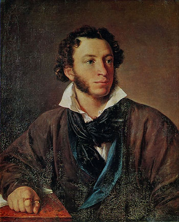 Considerado o maior poeta russo e apontado como precursor da literatura moderna no país, Alexandr Púchkin nasceu em 1799, em Moscou, e faleceu em 1837, em São Petersburgo | Foto: Divulgação