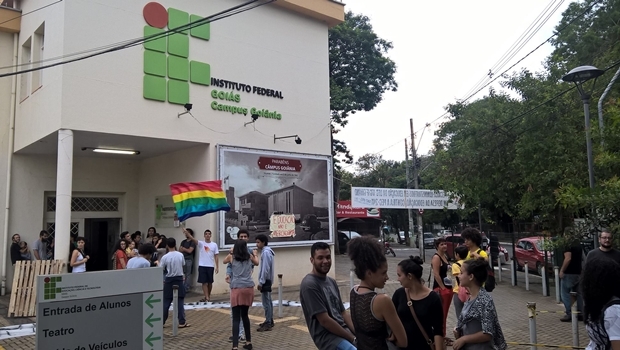 IFG de Goiânia, que segue ocupado | Foto: reprodução 