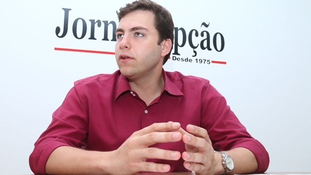 Vereador eleito durante entrevista ao Jornal Opção: será oposição responsável | Foto: Fernando Leite/ Jornal Opção