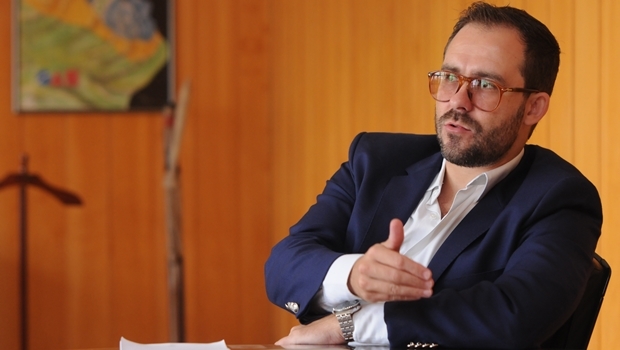 Presidente Lúcio Flávio durante entrevista ao Jornal Opção em março de 2016 | Foto: Fernando Leite 