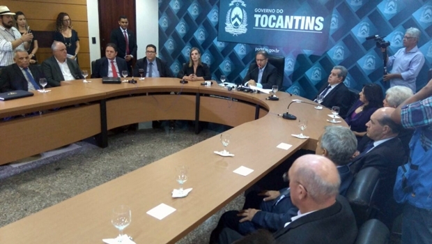 Em reunião, Marcelo Miranda anunciou novas medidas para controlar as despesas do Estado | Foto: Reprodução