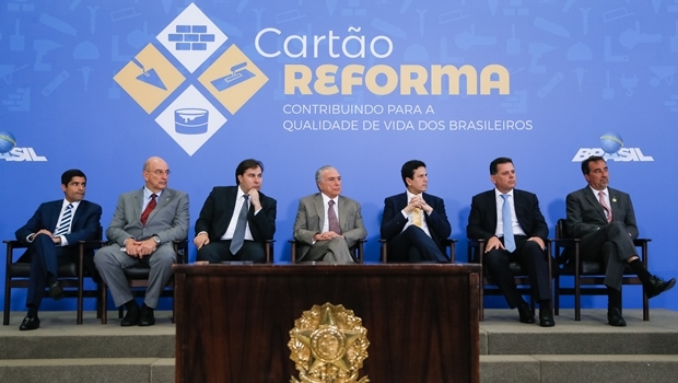 Presidente Michel Temer durante cerimônia de lançamento do Cartão Reforma | Foto: Beto Barata/PR