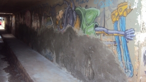 Obras de manutenção ainda em andamento. Foto tirada na manhã desta quarta-feira | Foto: Reprodução Crea-GO