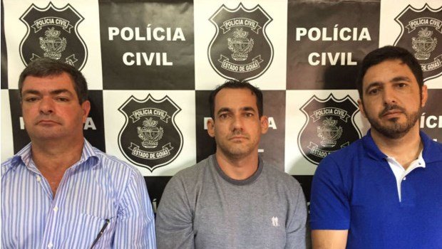 Da esquerda para a direita: o ex-prefeito Jurandir, o empresário Cristiano e ex-secretário Neilson 