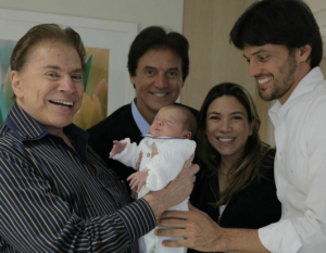 Silvio Santos, Robinson Faria (governador do Rio Grande do Norte), Patrícia Abravanel e Fábio Faria