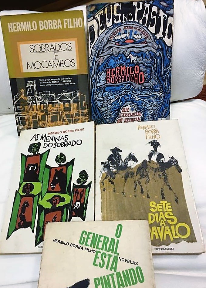 Alguns livros de Hermilo Borba Filho da estante deste cronista