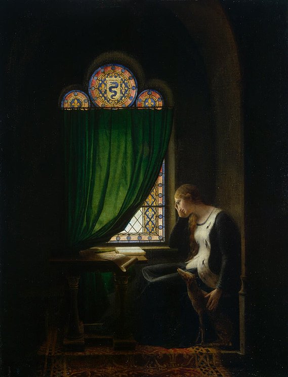 François-Fleury Richard (1777-1852), "Valentina de Milão chora a morte de seu marido", acervo L´Hérmitage.