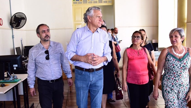 Governador Ronaldo Caiado durante sua passagem pela cidade de Goiás na última quinta-feira / Foto: Reprodução