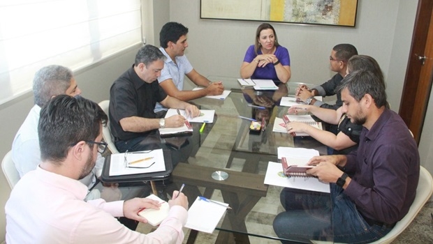 Deputada Federal Dulce Miranda recebe Júnior Geo e diretores do IFTO