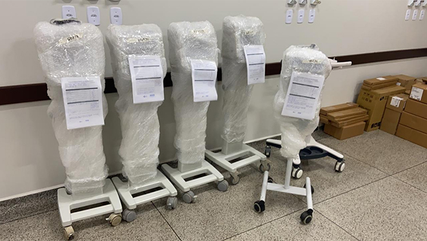 Equipamentos enviados ao HCamp de Luziânia pela SES-GO | Foto: SES-GO