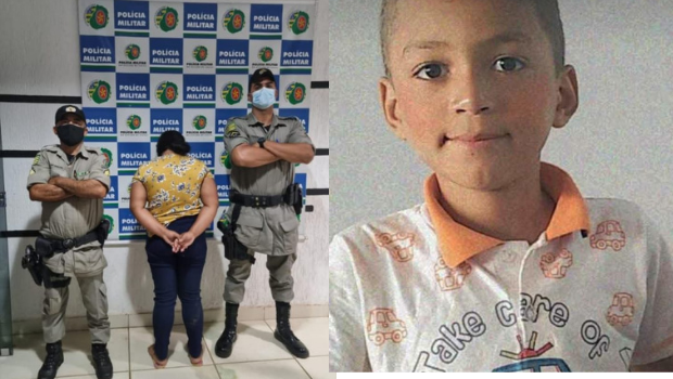 enteada presa morte criança