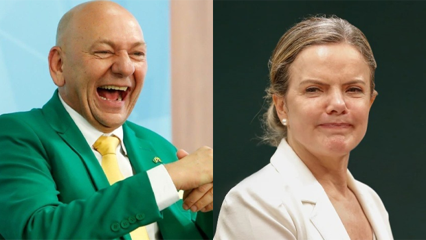 Luciano Hang e Gleisi Hoffmann