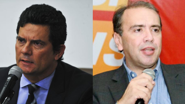 Sérgio Moro, atual União Brasil, e Eduardo Machado, primeiro vice-presidente do Podemos