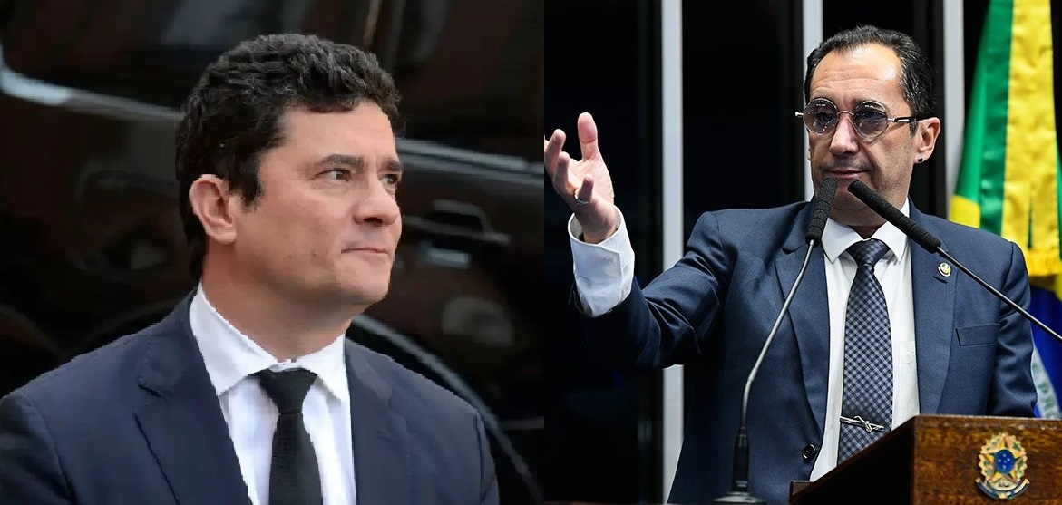 Kajuru e Moro são senadores por Goiás e Paraná. (Foto: Reprodução)