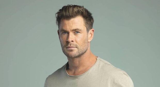 Segundo lugar como mais bonito do mundo, aparece o ator Chris Hemsworth, com 93,53% | Foto: reprodução