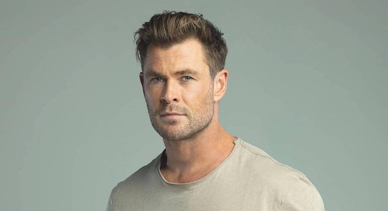 Segundo lugar como mais bonito do mundo, aparece o ator Chris Hemsworth, com 93,53% | Foto: reprodução