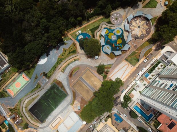 Vista aérea do local que já foi foco de dengue | Foto: divulgação/Secom 