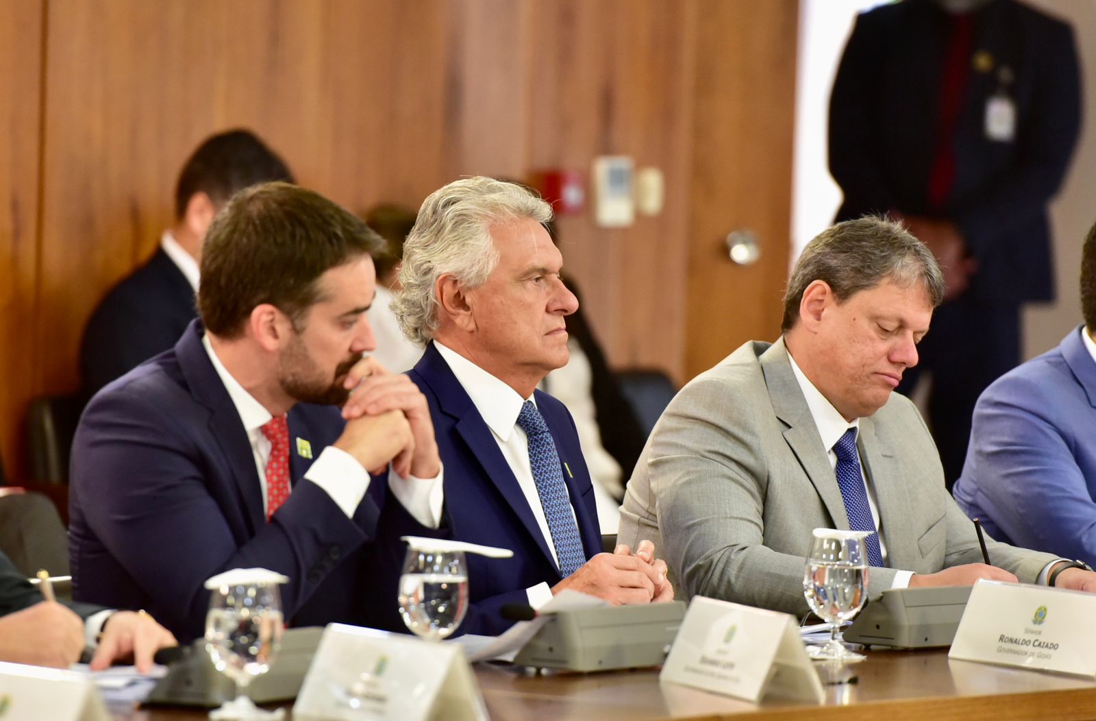 Caiado na reunião com o presidente Lula | Foto: Cristiano Borges