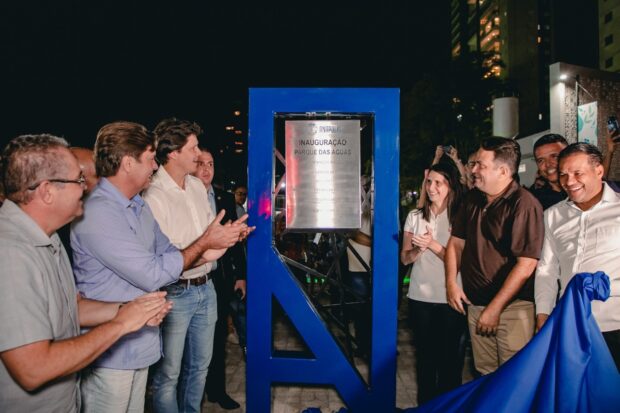 Daniel Vilela e Bruno Peixoto prestigiaram inauguração de obra em Anápolis | Foto: divulgação/Secom 